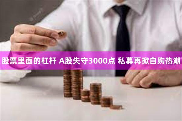 股票里面的杠杆 A股失守3000点 私募再掀自购热潮