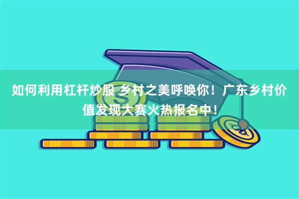 如何利用杠杆炒股 乡村之美呼唤你！广东乡村价值发现大赛火热报名中！