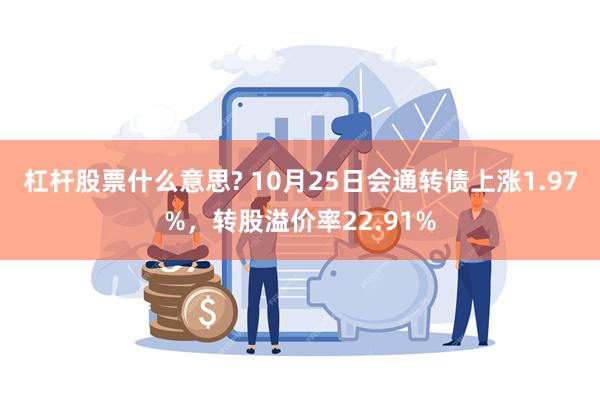 杠杆股票什么意思? 10月25日会通转债上涨1.97%，转股溢价率22.91%