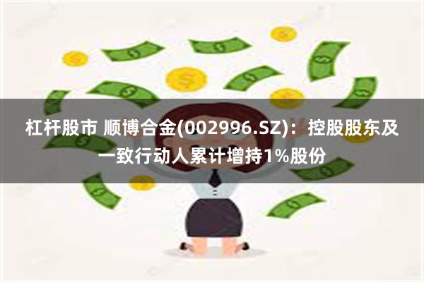 杠杆股市 顺博合金(002996.SZ)：控股股东及一致行动人累计增持1%股份